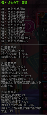 dnf dnf影舞者 dnf影舞者異界套 dnf異界套 dnf影舞者套裝屬性