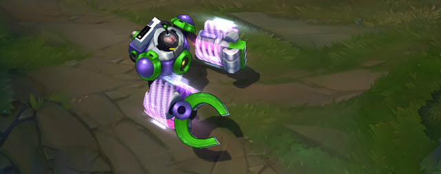 lol lol電玩皮膚 lol電玩頭領(lǐng)布里茨 lol機器人電玩皮膚特效 lol電玩皮膚什么時候出