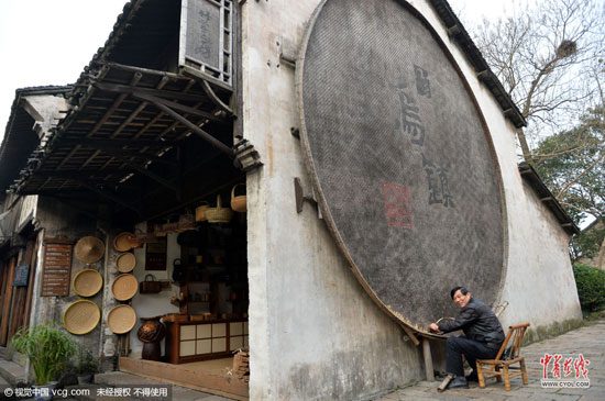 浙江烏鎮,航拍烏鎮風光。(圖片作者:梁臻)