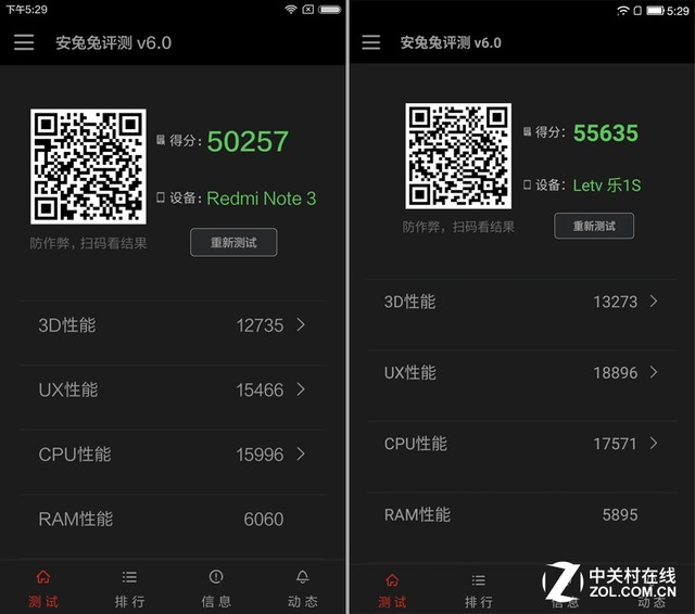 樂1s對(duì)比紅米Note 3（先不發(fā)） 