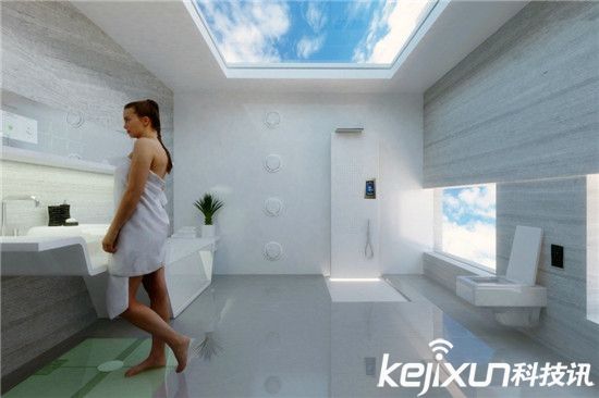 未來衛生間長什么樣：地磚稱重 鏡子掃描健康