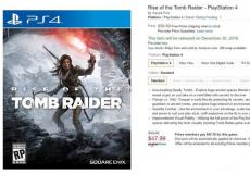 47.99美元古墓麗影崛起PS4版售價曝光