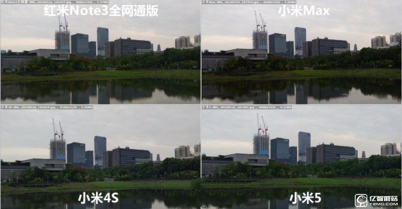 小米5/小米Max/紅米Note3全網(wǎng)通版/小米4s拍照對(duì)比評(píng)測(cè)