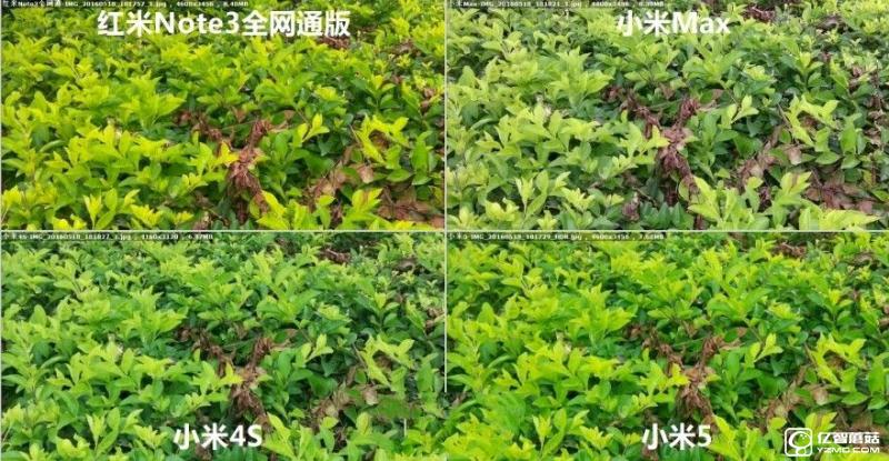 小米5/小米Max/紅米Note3全網(wǎng)通版/小米4s拍照對(duì)比評(píng)測(cè)