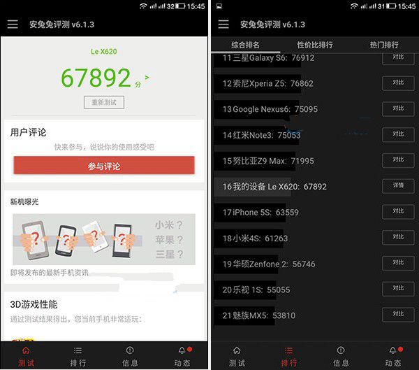 樂(lè)2和樂(lè)Max 2性能哪個(gè)好 安兔兔跑分對(duì)比