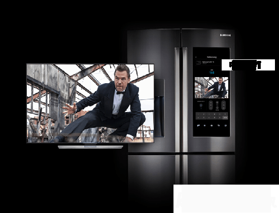 三星土豪冰箱：21.5高清觸屏 還能上網(wǎng)？