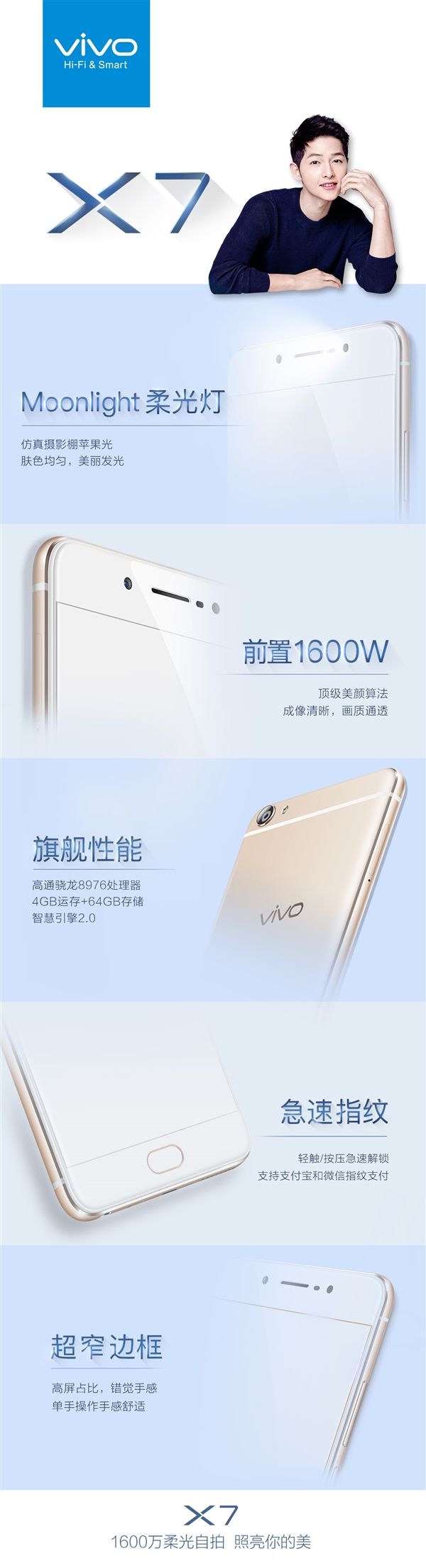 宋鐘基同款!vivo X7/X7Plus發(fā)布時間公布