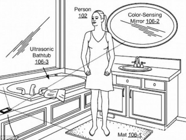 Google未來(lái)智能浴室曝光   馬桶都可以檢測(cè)身體了