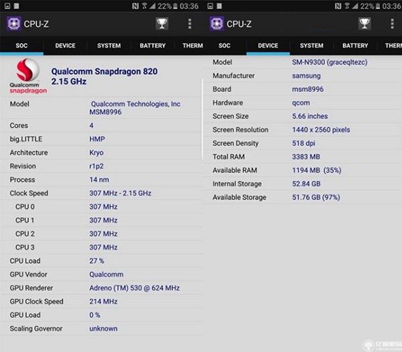 三星Note7性能怎么樣 三星Note7跑分測試