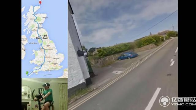 用VR的方式騎車 觀賞大好河山