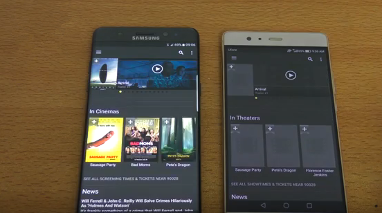 三星Note7與華為P9 Plus運行速度對比評測