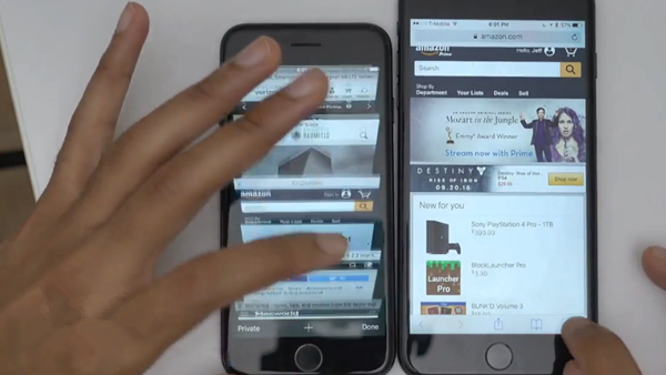 iPhone7與iPhone7 Plus運行速度對比視頻:差別甚微