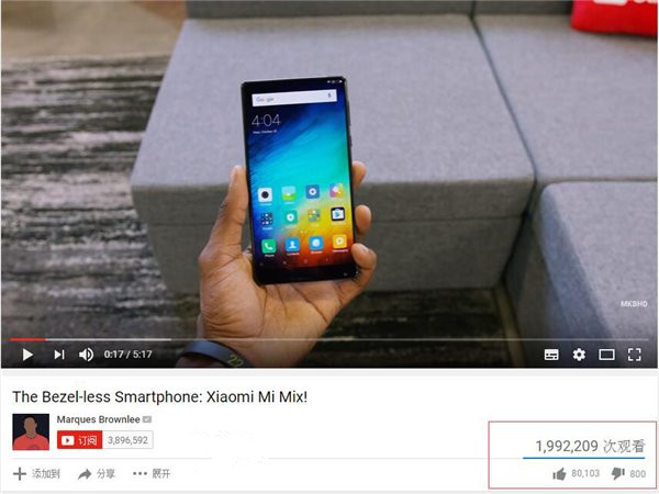 國外評測達人上手小米MIX:網友評價超高
