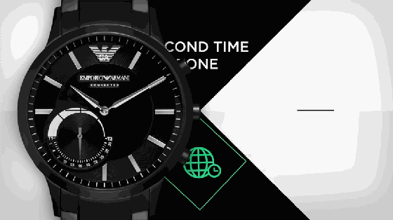 阿瑪尼也來搞智能手表啦！傳統風格智能“心”