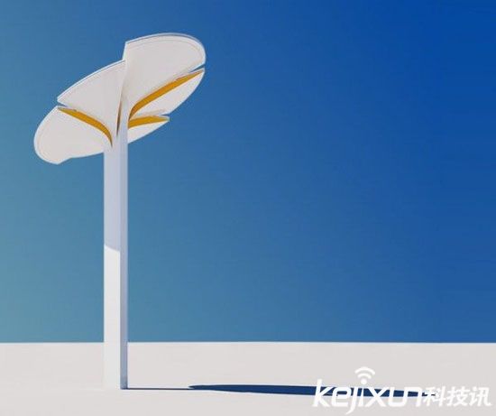 Totem太陽能路燈 可提供WiFi為電動汽車充電