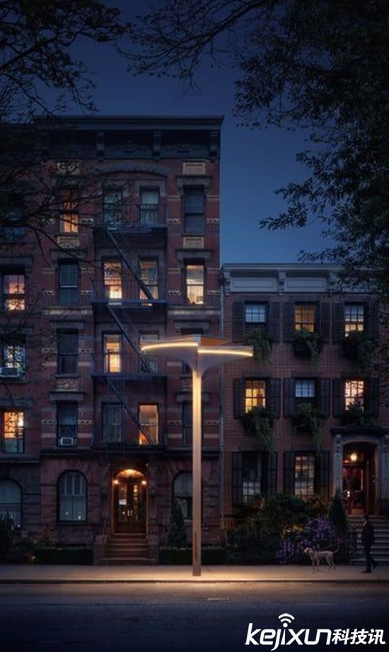 Totem太陽能路燈 可提供WiFi為電動汽車充電