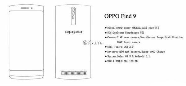 小米6最強對手來了 OPPO Find9搭驍龍835+8G內存+雙攝
