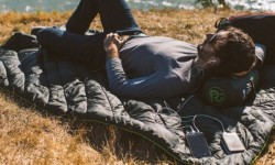 Rumpl Puffe-暖床神器   用移動(dòng)電源供電的加熱毯