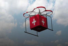 日本測試無人機救災 航拍現場空投物資