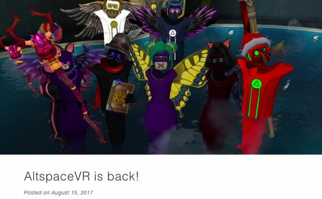 涅槃重生!VR社交平臺Altspace宣布回歸