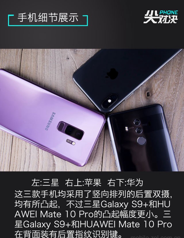 三星S9+、華為Mate10 Pro、iPhone X對比評測 頂級旗艦對決
