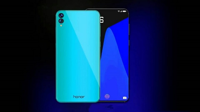 榮耀10概念圖:100%屏占比 配屏下指紋 美哭了!