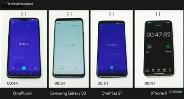 流暢度測試:一加6比iPhone X快多了