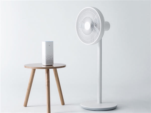 智米自然風風扇發布:支持小愛/內置電池續航20小時