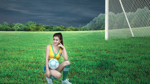 2018世界杯足球寶貝圖片 2018世界杯性感足球美女圖片大全