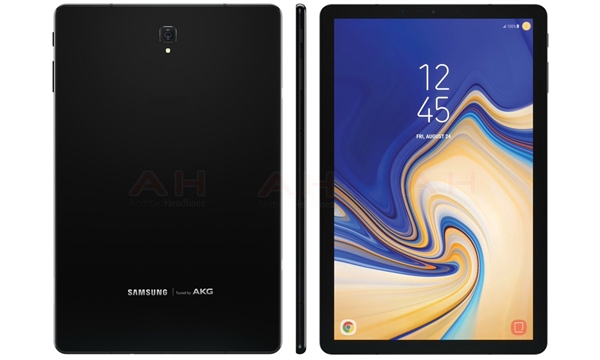 三星Galaxy Tab S4曝光:正面無實體鍵、高屏占比