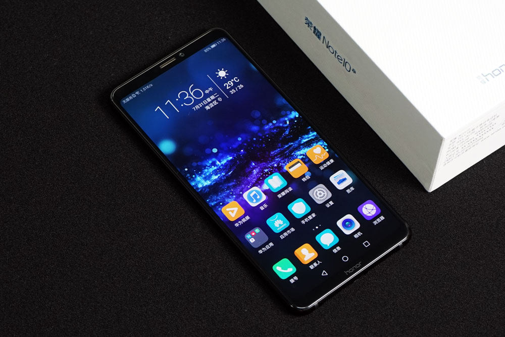榮耀Note10幻夜黑開箱圖賞:黑科技加持 不只是大屏