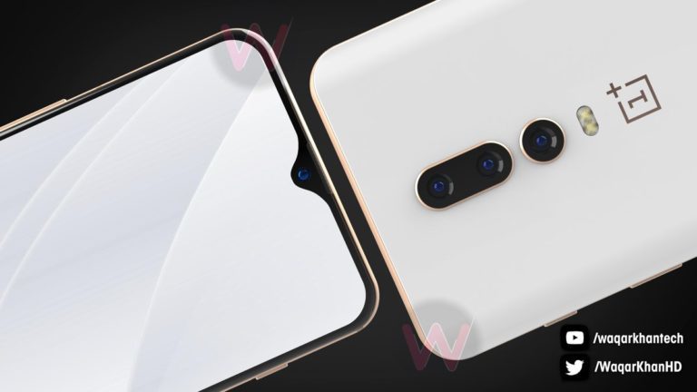 一加6T渲染圖曝光:美人尖劉海 或首發(fā)驍龍850