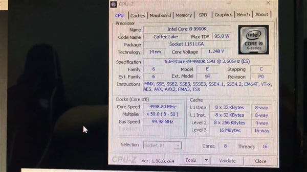 i9-9900K CineBench R15跑分曝光：10核心i9-7900X