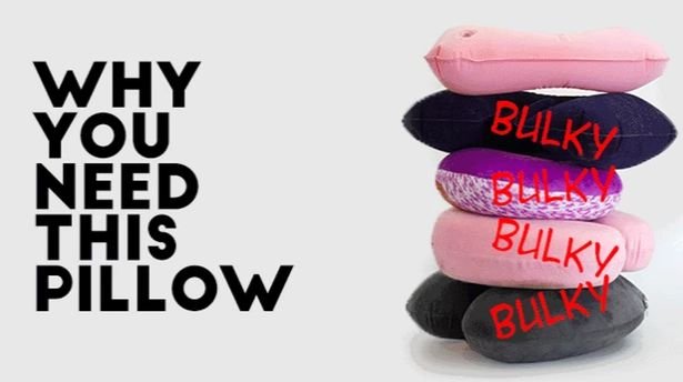 新型旅行枕Candy Cane:風一吹就成形的空氣旅行枕