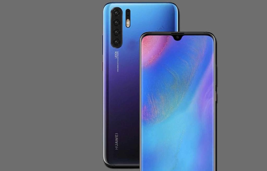 華為P30Pro概念圖曝光:夸張的四鏡頭+漂亮的水滴屏