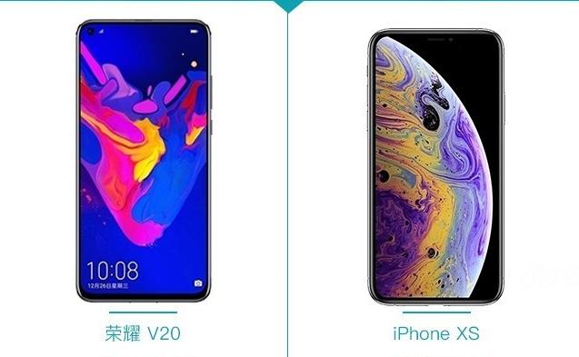 榮耀V20與iPhone XS對比評測：4800萬像素強在哪？