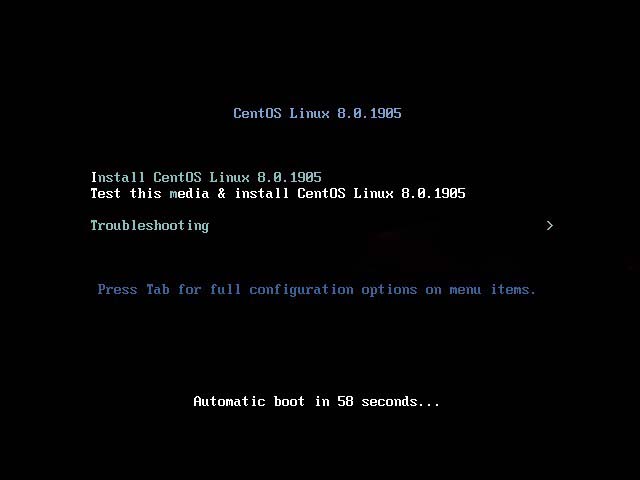 CentOS 8.0.1905 linux服務器系統安裝與配置圖解教程